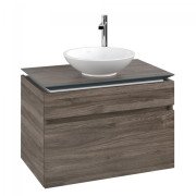 Тумба под раковину Villeroy & Boch Legato 80х55 см с подсветкой ДСП каменный дуб B570L0RK