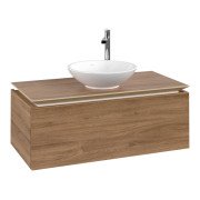 Тумба під раковину Villeroy & Boch Legato 100х38 см з підсвічуванням ДСП дуб канзас B571L0RH