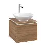 Тумба під раковину Villeroy & Boch Legato 45х38 см з підсвічуванням ДСП дуб канзас B565L0RH