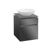 Тумба под раковину Villeroy & Boch Legato 45х55 см с подсветкой МДФ/ДСП глянцевый серый B566L0FP