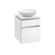 Тумба под раковину Villeroy & Boch Legato 45х55 см с подсветкой ДСП белый матовый B566L0MS