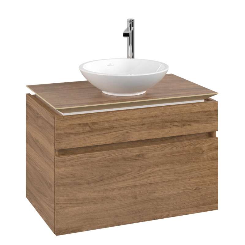 Тумба під раковину Villeroy & Boch Legato 100х55 см з підсвічуванням ДСП дуб канзас B572L0RH