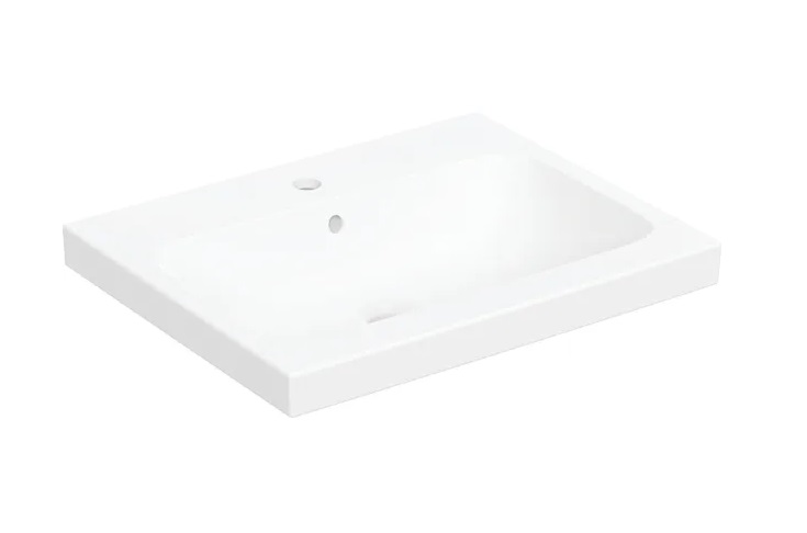 Раковина для ванной Geberit iCon Light 60х48 см сантехнический фарфор белый матовый 501.847.JT.1