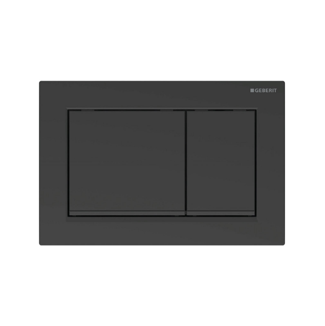 Кнопка смыва Geberit Omega 30 двойной смыв пластик черный матовый 115.080.16.1