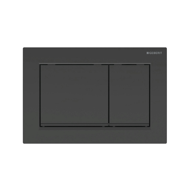 Кнопка смыва Geberit Omega 30 двойной смыв пластик черный/черный матовый 115.080.DW.1
