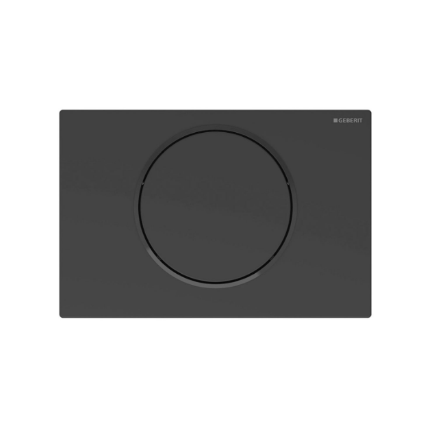 Кнопка змиву Geberit Sigma 10 нержавіюча сталь чорний матовий/чорний 115.758.16.5