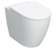 Унитаз напольный Geberit iCon 36х56 см с крышкой сантехнический фарфор белый матовый 502.383.JT.1