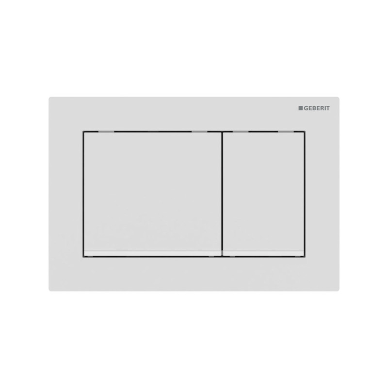 Кнопка смыва Geberit  Omega 30 двойной смыв пластик белый матовый 15.080.01.1
