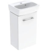 Тумба с раковиной Geberit Selnova Square 36х28 см ДСП белый глянцевый 502.742.00.1