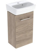 Тумба с раковиной Geberit Selnova Square 36х28 см ДСП орех темный 502.744.00.1