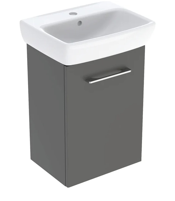 Тумба с раковиной Geberit Selnova Square 45х35 см ДСП лава 502.747.00.1