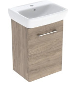 Тумба з раковиною Geberit Selnova Square 45х35 см ДСП горіх темний 502.748.00.1