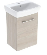 Тумба з раковиною Geberit Selnova Square 45х35 см ДСП світлий горіх 502.749.00.1