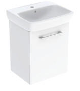 Тумба с раковиной Geberit Selnova Square 50х42 см ДСП белый глянцевый 502.750.00.1