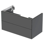 Тумба под раковину Geberit One 88,8x50,4 см ДСП черный матовый 505.263.00.8