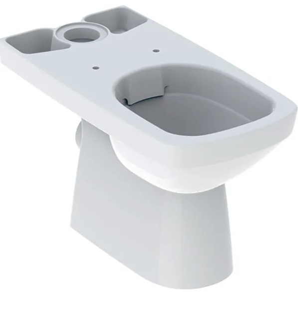 Чаша унитаза-компакта Geberit Selnova Square 35х68 см сантехнический фарфор белый 501.563.01.7