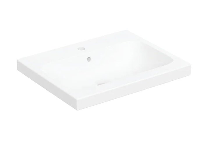 Раковина для ванної Geberit iCon Light 60х48 см сантехнічний фарфор білий матовий 501.847.JT.1