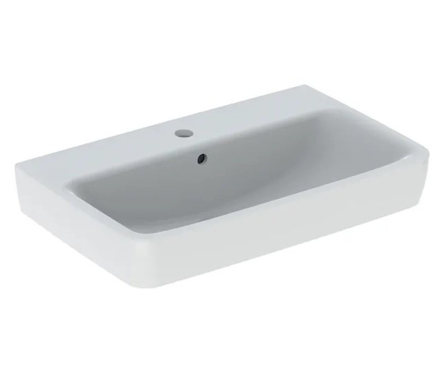 Раковина для ванної Geberit Selnova Compact 65х40 см сантехнічний фарфор білий 501.890.00.7