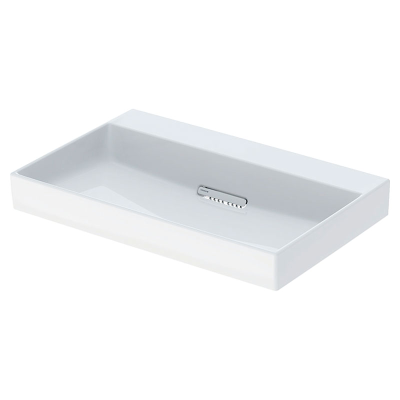 Раковина для ванної Geberit ONE 75х48 сантехнічна порцеляна KeraTect біла 505.035.00.1