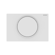 Кнопка змиву Geberit Sigma 10 нержавіюча сталь білий матовий/білий 115.758.01.5