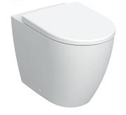 Унитаз напольный Geberit iCon 36х56 см с крышкой сантехнический фарфор белый матовый 502.383.JT.1