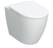 Унітаз для підлоги Geberit iCon 36х56 см з кришкою сантехнічний фарфор білий матовий 502.383.JT.1