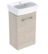 Тумба з раковиною Geberit Selnova Square 36х28 см ДСП світлий горіх 502.745.00.1