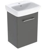 Тумба с раковиной Geberit Selnova Square 45х35 см ДСП лава 502.747.00.1