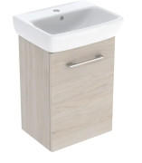 Тумба з раковиною Geberit Selnova Square 45х35 см ДСП світлий горіх 502.749.00.1