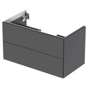 Тумба під раковину Geberit One 88,8x50,4 см ДСП чорний матовий 505.263.00.8