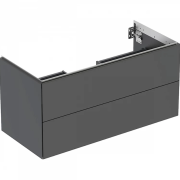 Тумба під раковину Geberit One 118,4x50,4 см ДСП чорний матовий 505.265.00.8