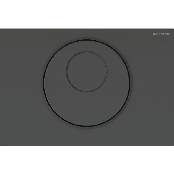 Система електронного керування змивом унітазу Geberit Sigma подвійний змив нержавіюча сталь чорний/чорний матовий 115.890.DW.6
