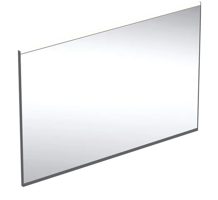 Зеркало для ванной Geberit Option Plus Square 105х70 с прямой и косвенной подсветкой черный матовый/алюминий анодированный 502.784.14.1