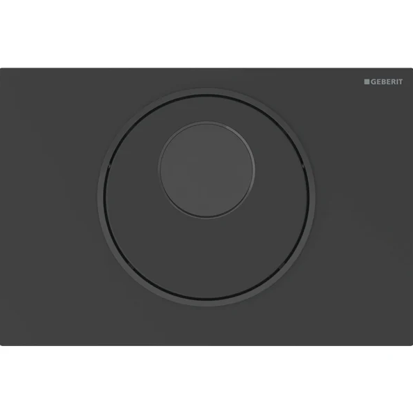 Система електронного керування змивом унітазу Geberit Sigma подвійний змив нержавіюча сталь чорний матовий/чорний 115.891.16.6