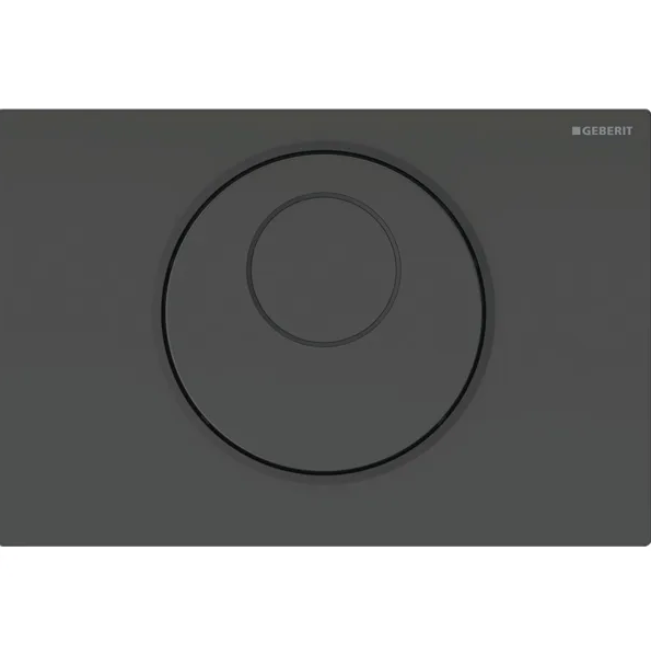 Система электронного управления смывом унитаза Geberit Sigma двойной смыв нержавеющая сталь черный/черный матовый 115.891.DW.6