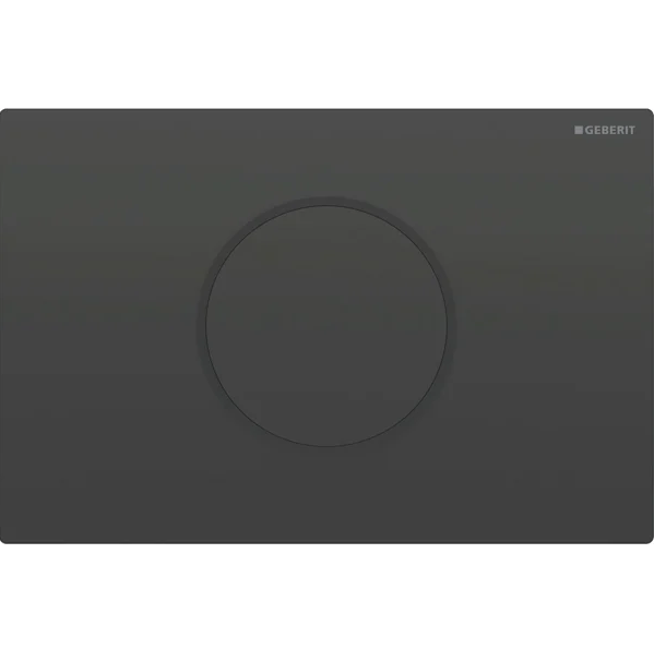 Система електронного керування змивом унітазу Geberit Sigma подвійний змив нержавіюча сталь чорний/чорний матовий 115.906.DW.6