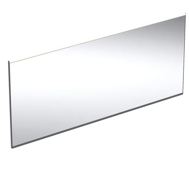 Зеркало для ванной Geberit Option Plus Square 160х70 с прямой и косвенной подсветкой черный матовый/алюминий анодированный 502.787.14.1