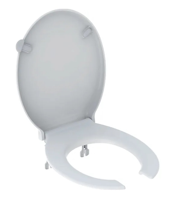 Сидіння з кришкою для унітазу Geberit Selnova Comfort відкрите для інвалідів дюропласт білий глянсовий 502.791.00.1