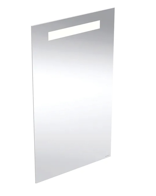 Зеркало для ванной Geberit Option Basic Square 40х70 подсветка сверху алюминий анодированный 502.803.00.1