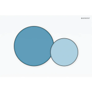 Кнопка смыва Geberit Sigma 01 двойной смыв для унитаза Bambini пластик белый/синий океан/голубой 115.770.SX.5