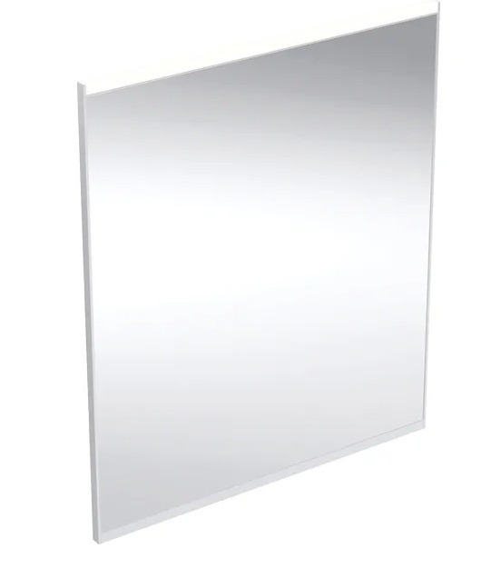 Дзеркало для ванної Geberit Option Plus Square 40х70 з прямим та непрямим підсвічуванням чорний матовий/алюміній анодований 502.781.00.1