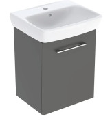 Тумба с раковиной Geberit Selnova Square 50х42 см ДСП лава 502.751.00.1