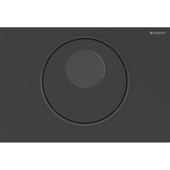 Система електронного керування змивом унітазу Geberit Sigma подвійний змив нержавіюча сталь чорний матовий/чорний 115.890.16.6