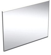 Зеркало для ванной Geberit Option Plus Square 90х70 с прямой и косвенной подсветкой черный матовый/алюминий анодированный 502.783.14.1