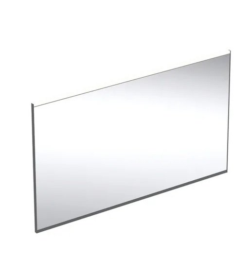 Зеркало для ванной Geberit Option Plus Square 120х70 с прямой и косвенной подсветкой черный матовый/алюминий анодированный 502.785.14.1