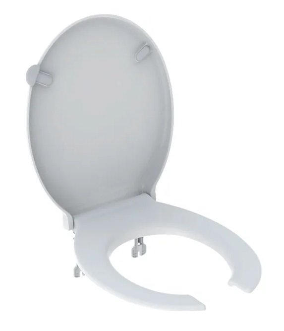 Сиденье с крышкой для унитаза Geberit Selnova Comfort открытое для инвалидов дюропласт белый глянцевый 502.791.00.1