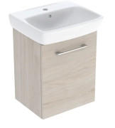 Тумба с раковиной Geberit Selnova Square 50х42 см ДСП светлый орех 502.753.00.1