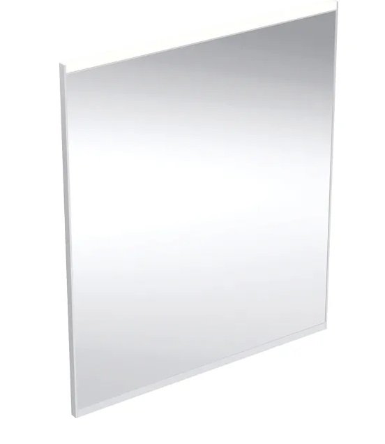 Зеркало для ванной Geberit Option Plus Square 60х70 с прямой и косвенной подсветкой алюминий анодированный 502.781.00.1
