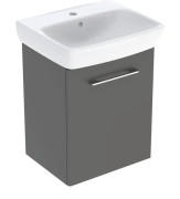 Тумба с раковиной Geberit Selnova Square 50х42 см ДСП лава 502.751.00.1