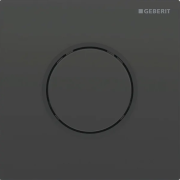 Система пневматического управления смывом писсуара Geberit кнопка смыва 10 нержавеющая сталь черный/черный матовый 116.015.DW.1